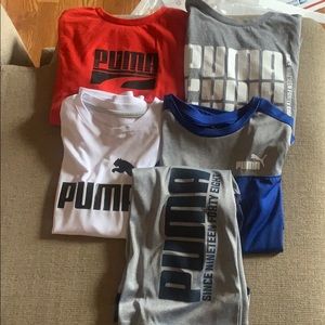 Sold sold sold !!!!!! 6 puma shirts boys